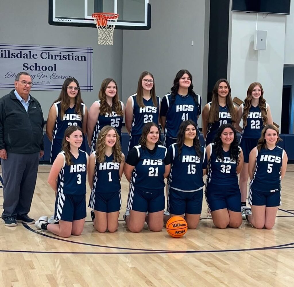 Hillsdale Christian School junior high girls basketball