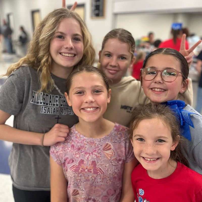 Hillsdale Christian School elementary students