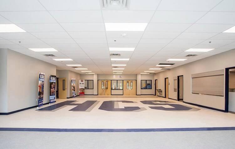 Middle school building at Hillsdale Christian School