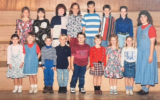 Hillsdale Christian School historical 2nd grade class